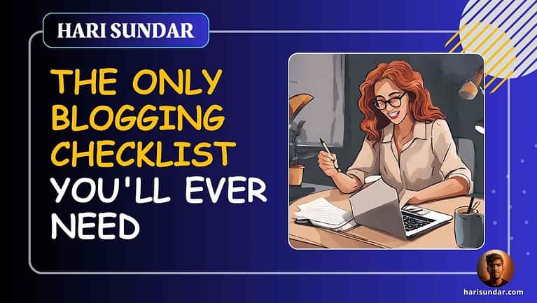 Blogging Checklist