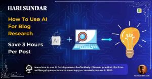 How to use AI for blog research